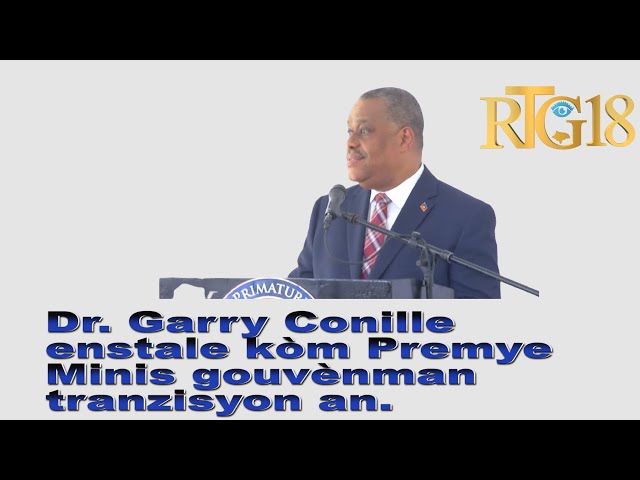 ⁣Dr. Garry Conille enstale ofisyèlman kòm Premye Minis gouvènman tranzisyon an.