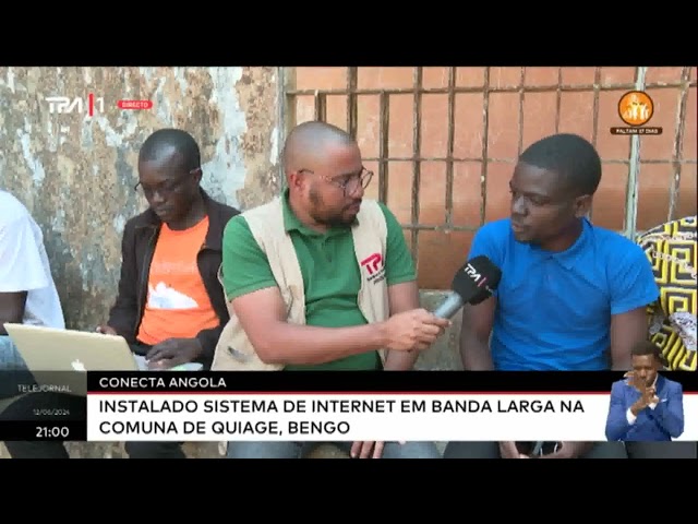 ⁣Conecta Angola : Serviços do ANGOSAT-2 chegam a comuna de Quiage, Bengo