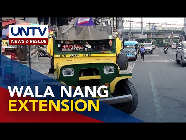 ⁣LTFRB, sinabing wala nang extension sa provisional authority to operate ng unconsolidated jeeps