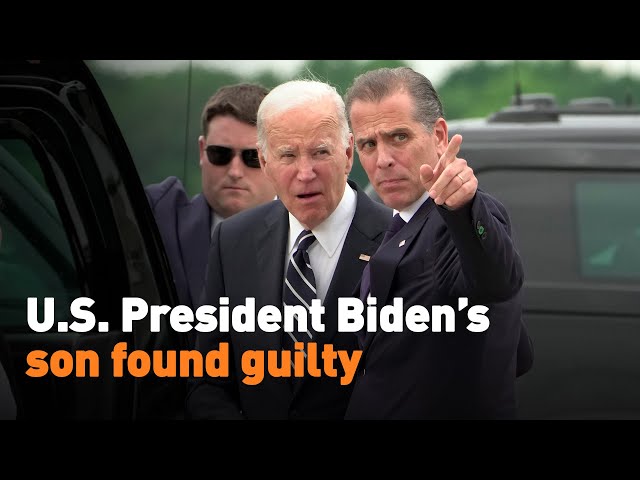 ⁣U.S. President Biden’s son found guilty