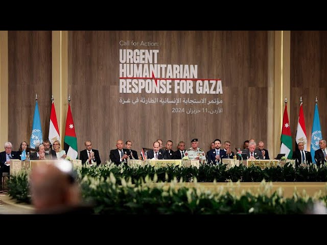 ⁣Une conférence de haut niveau sur une aide urgente à Gaza organisée en Jordanie