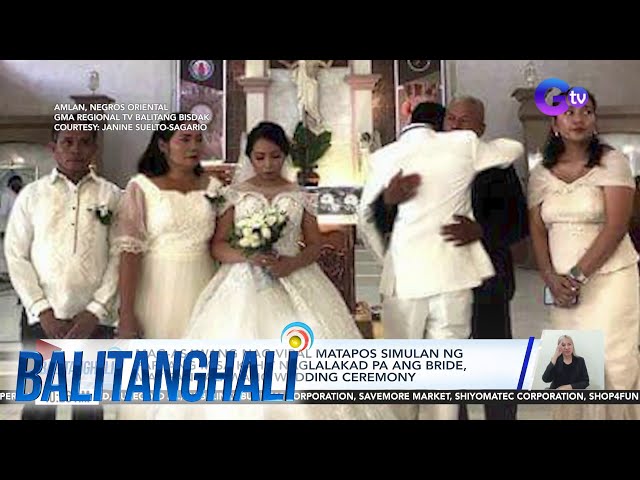 ⁣Mag-asawang nag-viral matapos simulan ng pari ang misa kahit naglalakad pa ang... | Balitanghali