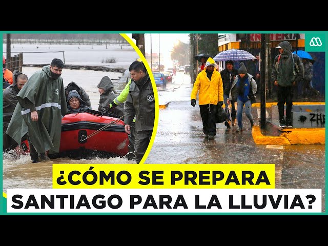 ⁣Santiago se prepara para el temporal: La preocupación de la Región Metropolitana por inundaciones