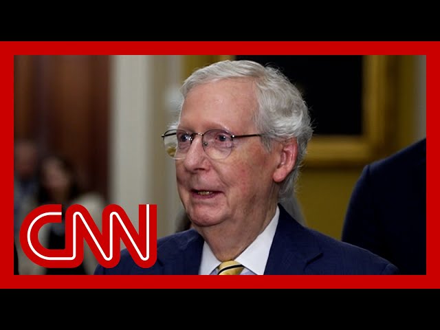 ⁣Hear McConnell's answer when asked about confronting bad blood with Trump in upcoming meeting
