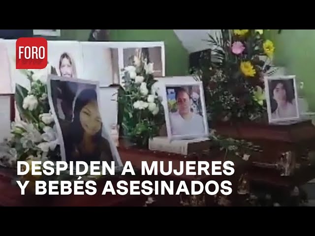 ⁣Así despidieron a cuatro mujeres y dos bebés asesinados en León - Hora21