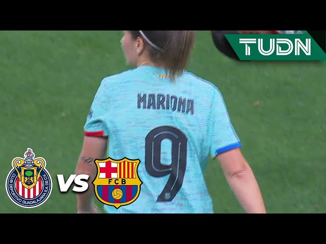 ⁣¡LA PRIMERA! Disparo peligroso de Mariona | Chivas 0-0 Barcelona | Amistoso Internacional | TUDN