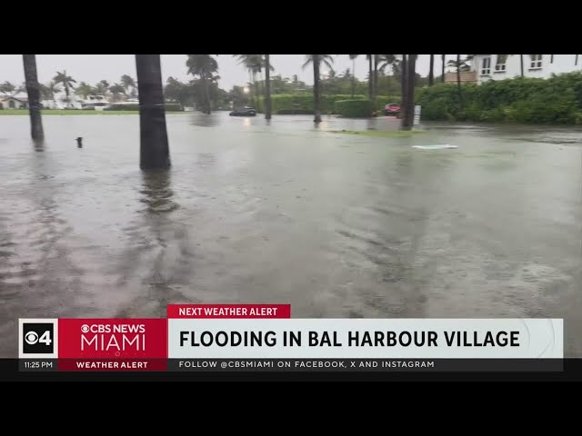 ⁣Heavy flooding reported in Bal Harbour Village