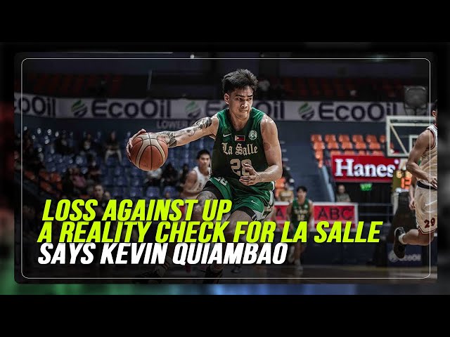 ⁣Kevin Quiambao discusses La Salle’s preparations for UAAP Season 87