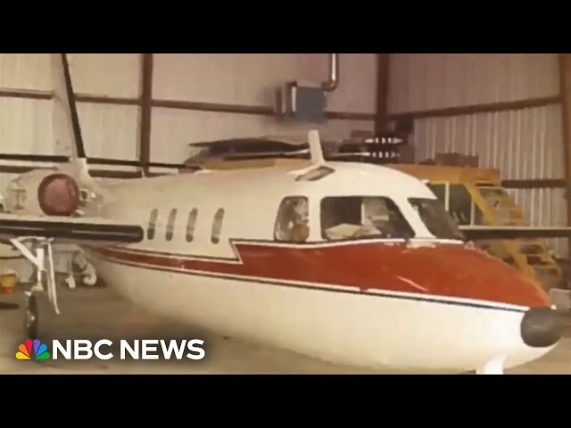⁣Missing private jet found at bottom of lake decades later