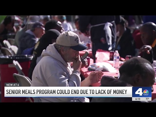 ⁣Los Angeles could end free senior meals delivery program
