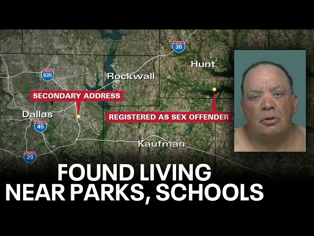 ⁣Sex offender in Mesquite kidnapping case found living near parks, schools