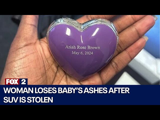 ⁣Stolen SUV out of Redford had baby's ashes inside