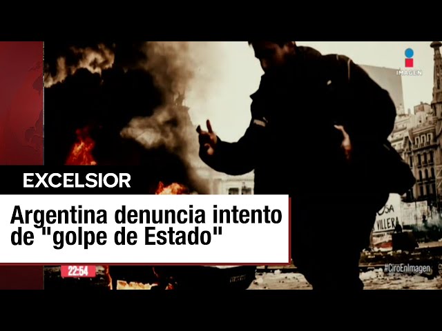 ⁣Gobierno Argentino denuncia intento de "golpe de Estado"