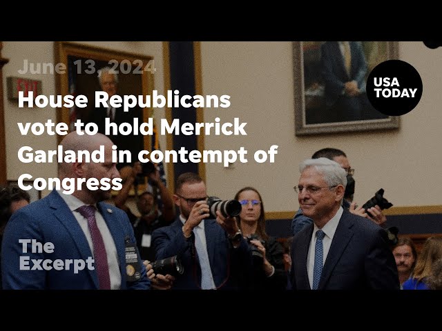 ⁣House Republicans vote to hold Merrick Garland in contempt of Congress | The Excerpt