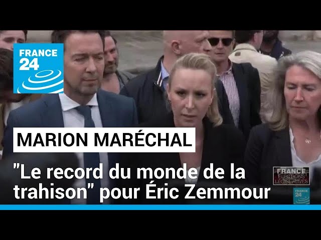 Marion Maréchal exclue de Reconquête par Éric Zemmour • FRANCE 24