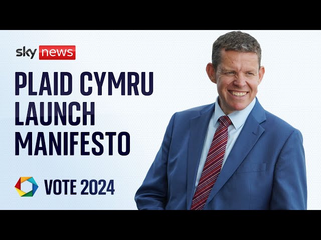 ⁣Watch live: Plaid Cymru manifesto launch