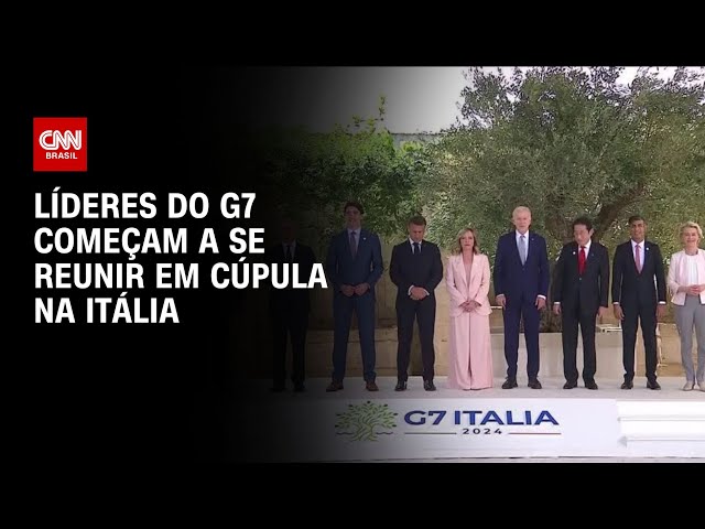 ⁣Líderes do G7 começam a se reunir em cúpula na Itália | CNN NOVO DIA