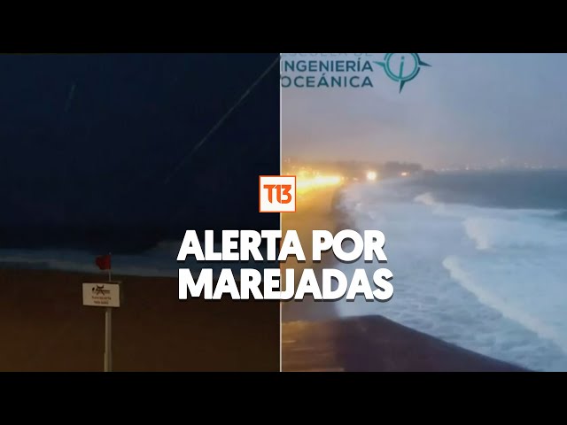 ⁣Lluvia y viento en Viña del Mar: Autoridades en alerta por marejadas