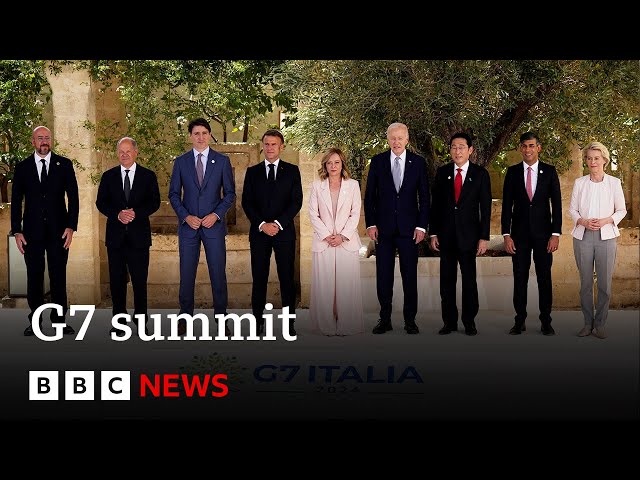 ⁣Gaza, Ukraine and AI on G7 summit agenda | BBC News