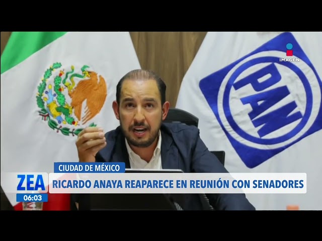 ⁣Ricardo Anaya reaparece junto a los senadores electos del PAN