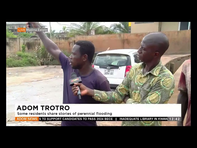 ⁣Some residents share stories of perennial flooding - Premtobre Kasee on Adom TV (13-6-24)