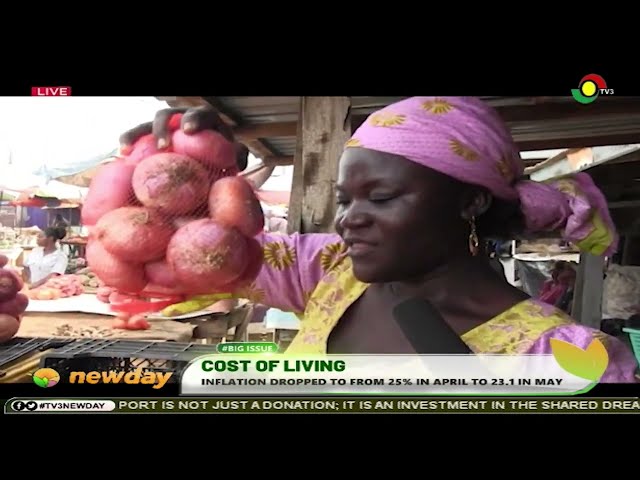 ⁣#TV3NewDay: Cost of Living - Inflation dropped to from 25% in April to 23.1% in May