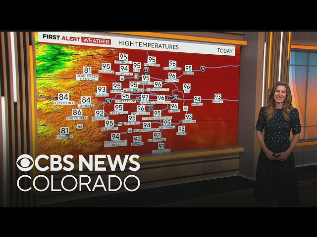 ⁣Denver weather: Hot weather continues Thursday, few afternoon storms possible