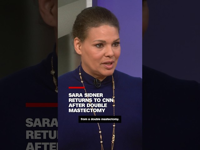 ⁣Sara Sidner returns to CNN after double mastectomy