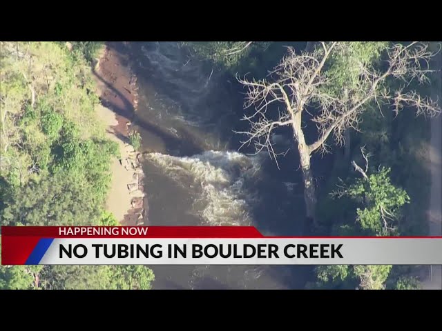 ⁣Boulder Creek closes to tubing because of safety concerns