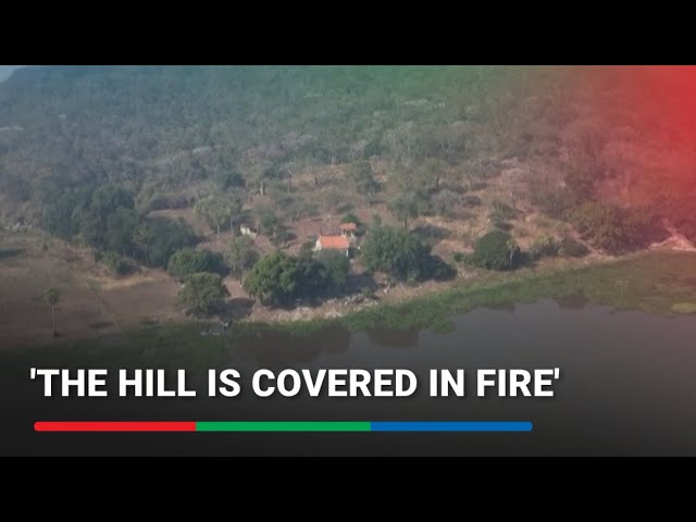 ⁣The hill is covered in fire | ABS-CBN News