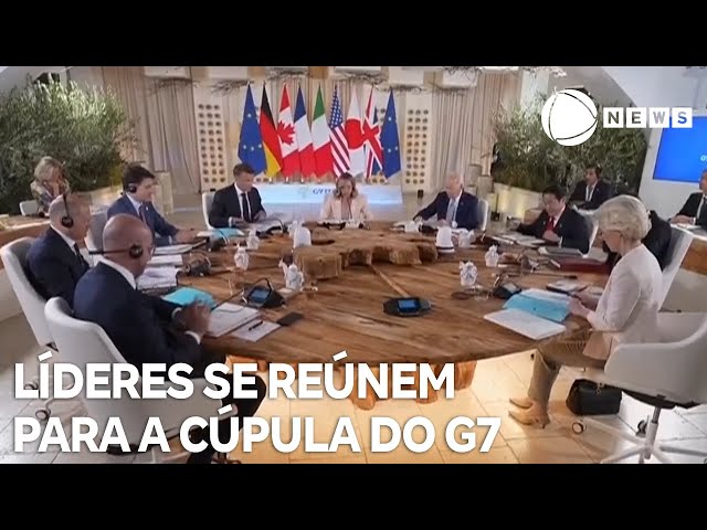 ⁣Líderes mundiais se reúnem para a Cúpula do G7