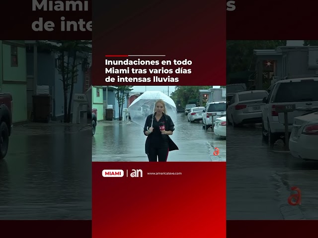⁣Inundaciones en todo Miami tras varios días de intensas lluvias