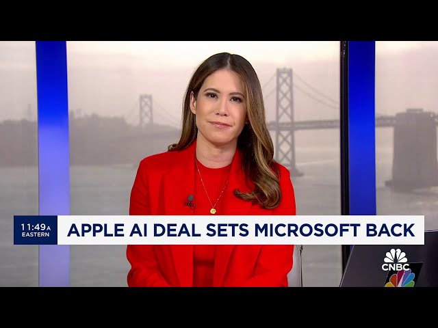 ⁣Apple-OpenAI deal sets Microsoft back