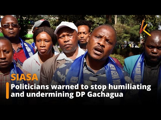 ⁣Politicians warned to stop humiliating and undermining DP Gachagua