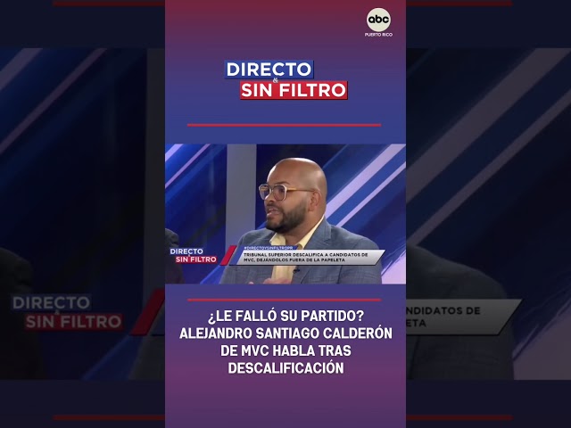 ⁣DySF: ¿Le falló su partido? Alejandro Santiago Calderón de MVC habla tras descalificación.