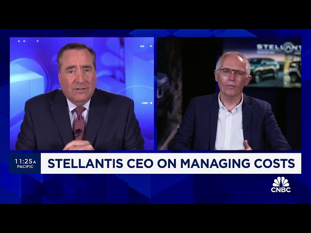 ⁣Stellantis CEO Carlos Tavares on managing costs, inventory and tariffs