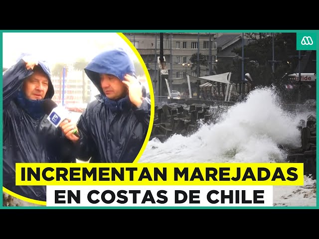 ⁣Incrementan marejadas en costas de la región del Valparaíso