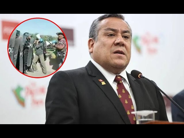 ⁣Moquegua: Incidentes tras llegada del premier Adrianzén