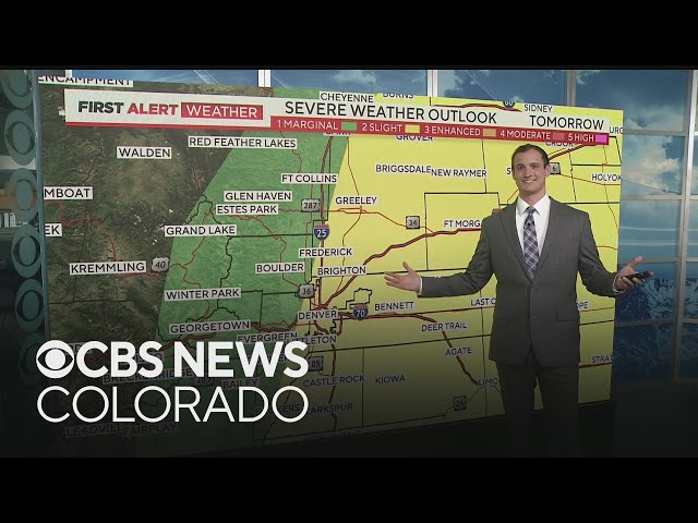⁣Hot, strong to severe storms possible both today and tomorrow across Colorado
