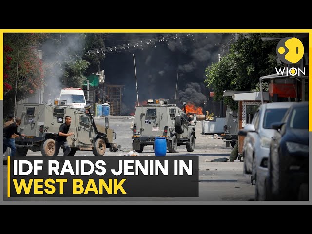 ⁣Israel-Hamas war: IDF raids Jenin with heavy machinery and armoured vehicles | World News | WION