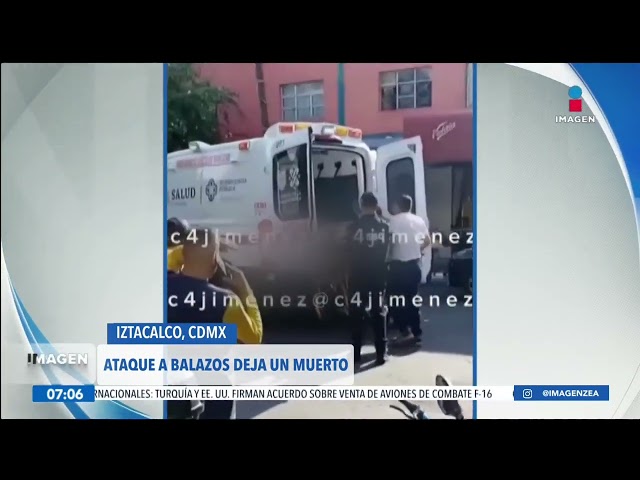 ⁣Ataque a balazos deja un muerto en la alcaldía Iztacalco, CDMX | Noticias con Francisco Zea