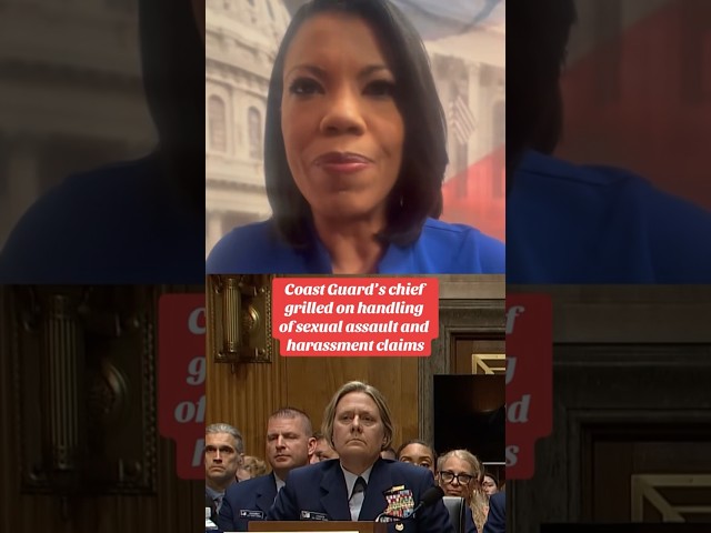 ⁣Coast Guard's chief grilled on handling of sexual assault and harassment claims #shorts