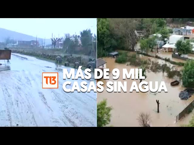 ⁣Los estragos tras desborde del Curanilahue: Más de 9 mil casas sin agua potable