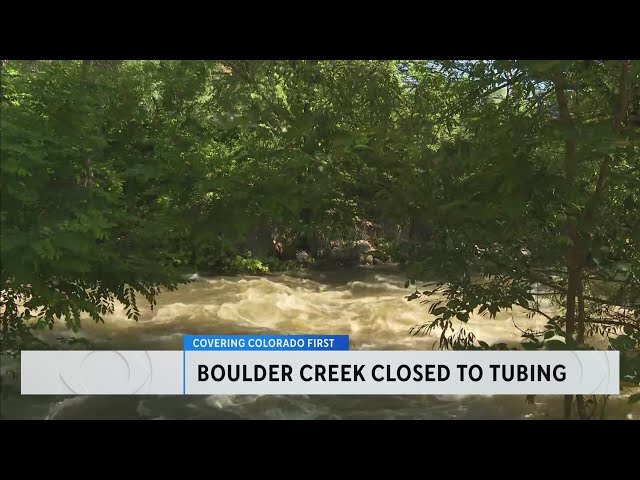 ⁣Boulder County puts tubing ban into place on Boulder Creek