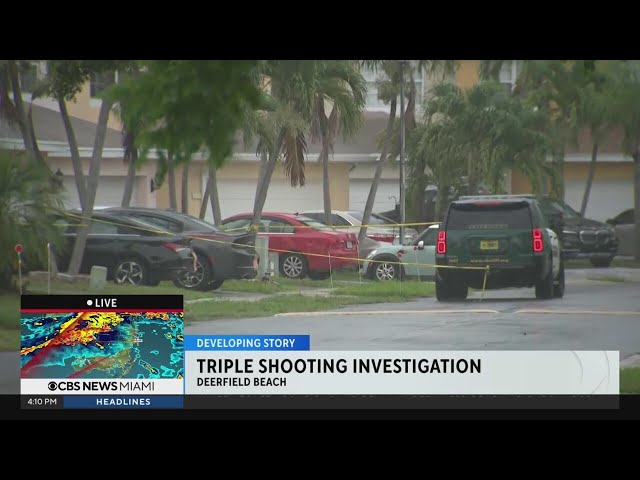 ⁣Triple shooting under investigation in Deerfield Beach