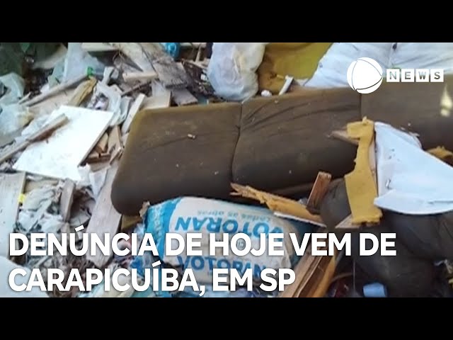 ⁣Record News contra a dengue: denúncia de hoje vem de Carapicuíba, na Grande São Paulo