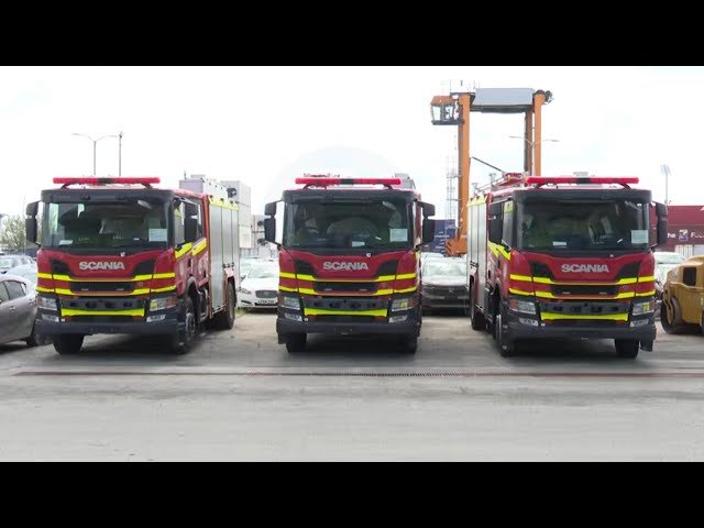 ⁣Barbados Fire Service's fleet increased