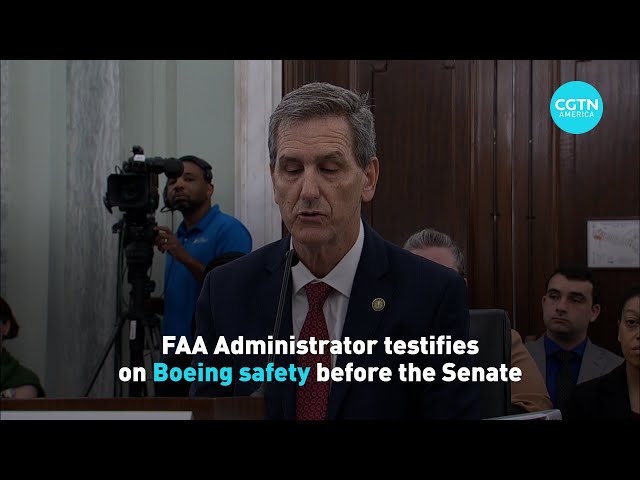 ⁣FAA Adminstrator testifies on Boeing safety before Senate