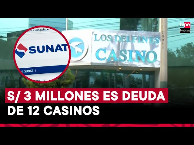 ⁣Sunat realizó cobranza coactiva a 12 casinos con más de 3 millones de soles en deudas