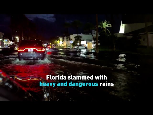 ⁣Florida slammed with heavy and dangerous rains